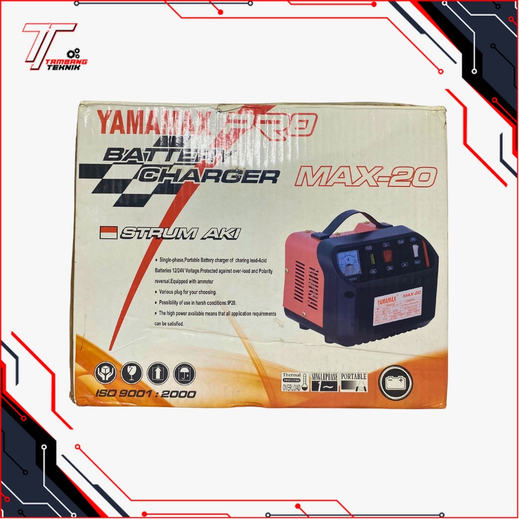 BATERAI CHARGER / SETRUM AKI / SETRUM ACCU MAX- 20 12V YAMAMAX-PRO