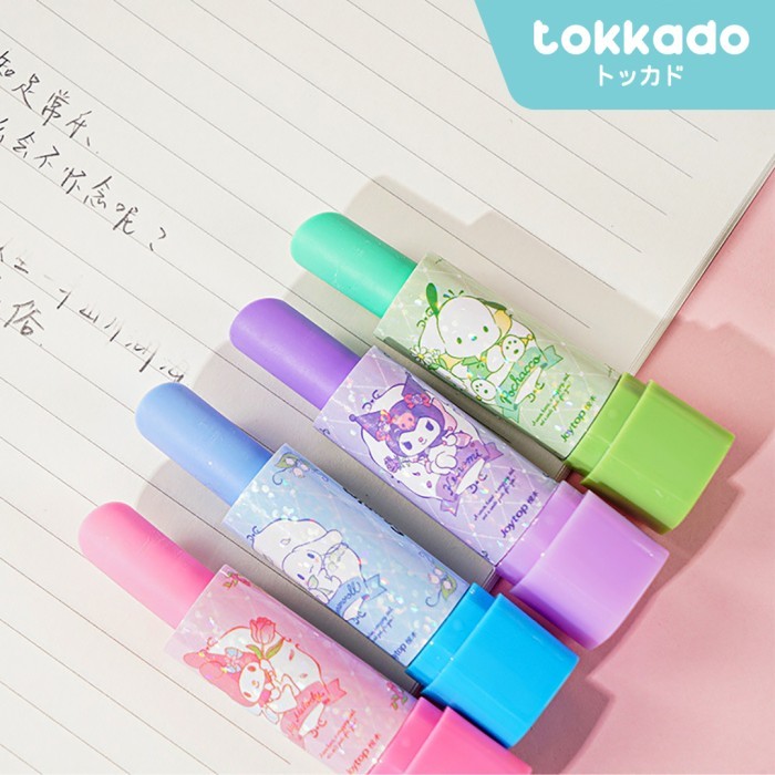 

TOKKADO Sanrio Soba Lipstick Eraser Penghapus Bentuk Lipstik Roll Anak Unik Lucu