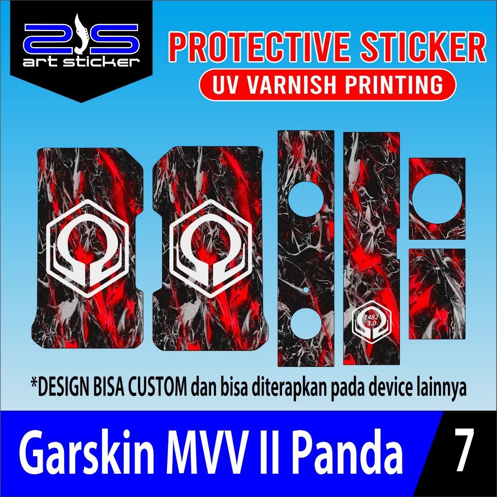 

StikerMVVii Red Black Heks UV Varnish Printing