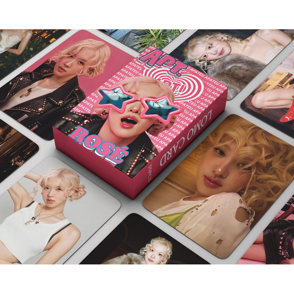 

55Pcs/Set Kpop ROSE New Album APT Lomo Card Postcard Photo Print Cards Picture For Fans Collectible Cards