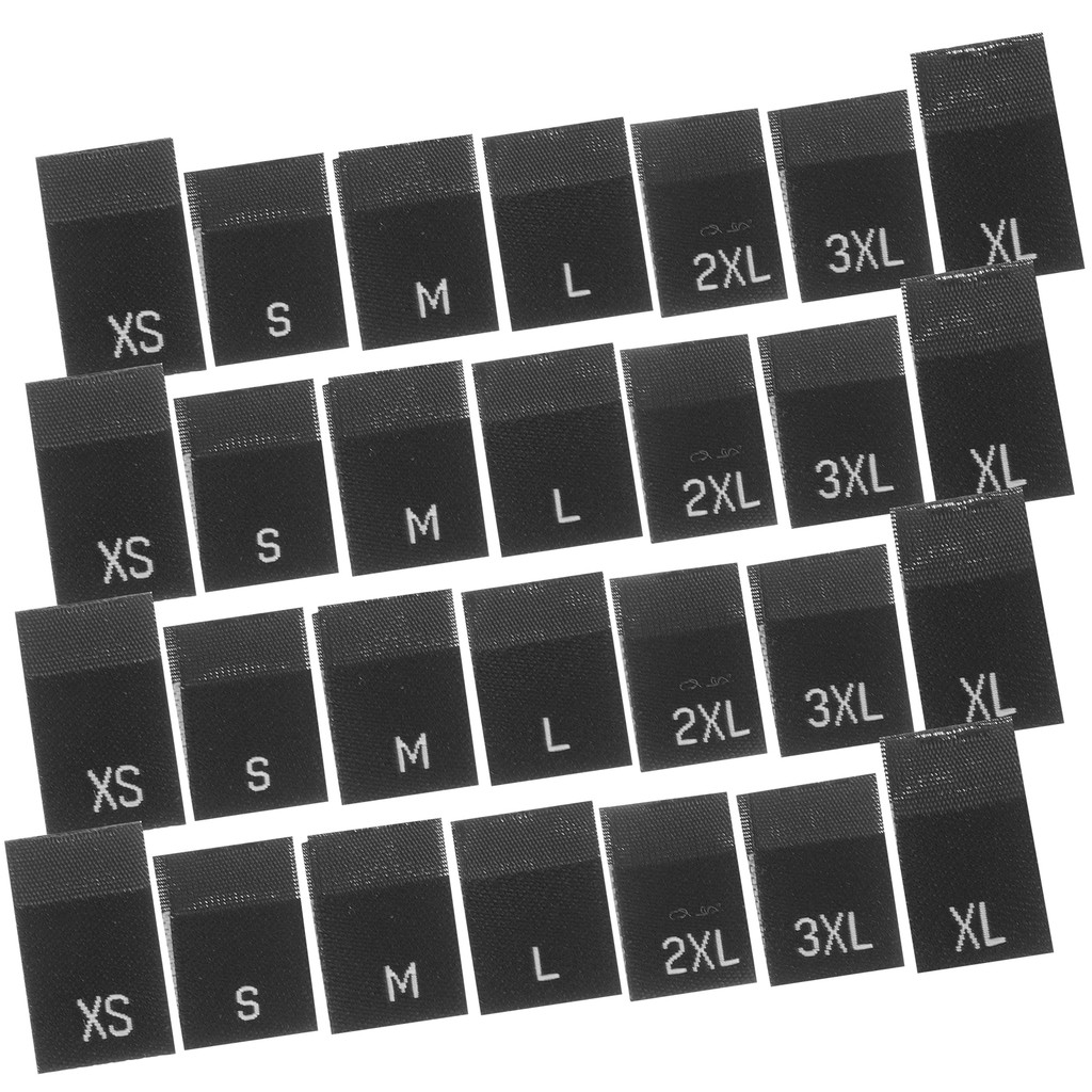 

700 Pcs Size Labels for Clothing Polyester Clear Printing Easy to Sew Tags for Dresses Shirts Pants Garment Accessories