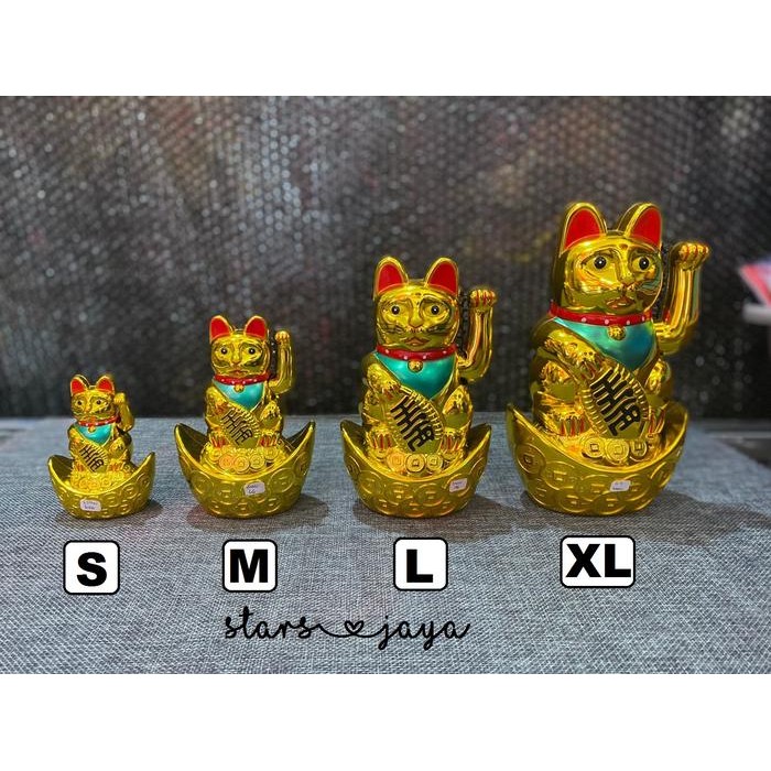 Hiasan Kucing Hoki Rejeki Tangan Bergerak Murah, Dekorasi - Small