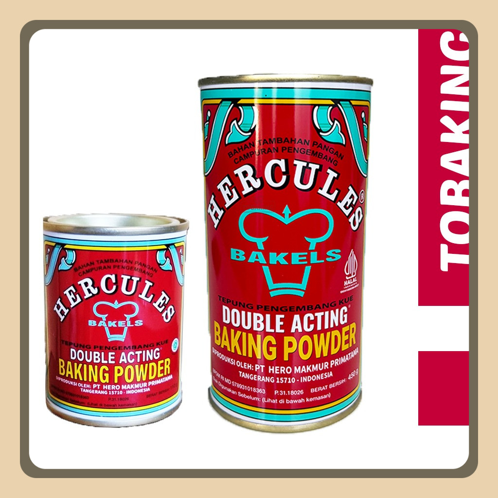 

Baking Powder Hercules Double Acting Kaleng 110gr/450gr