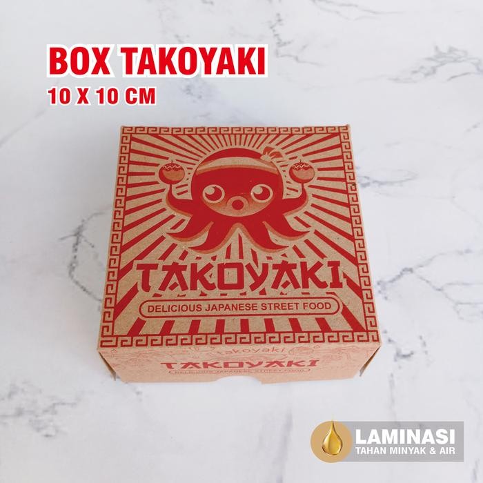 50 pcs Box Dimsum, Box Takoyaki Motif Laminasi anti minyak - Box DIMSUM