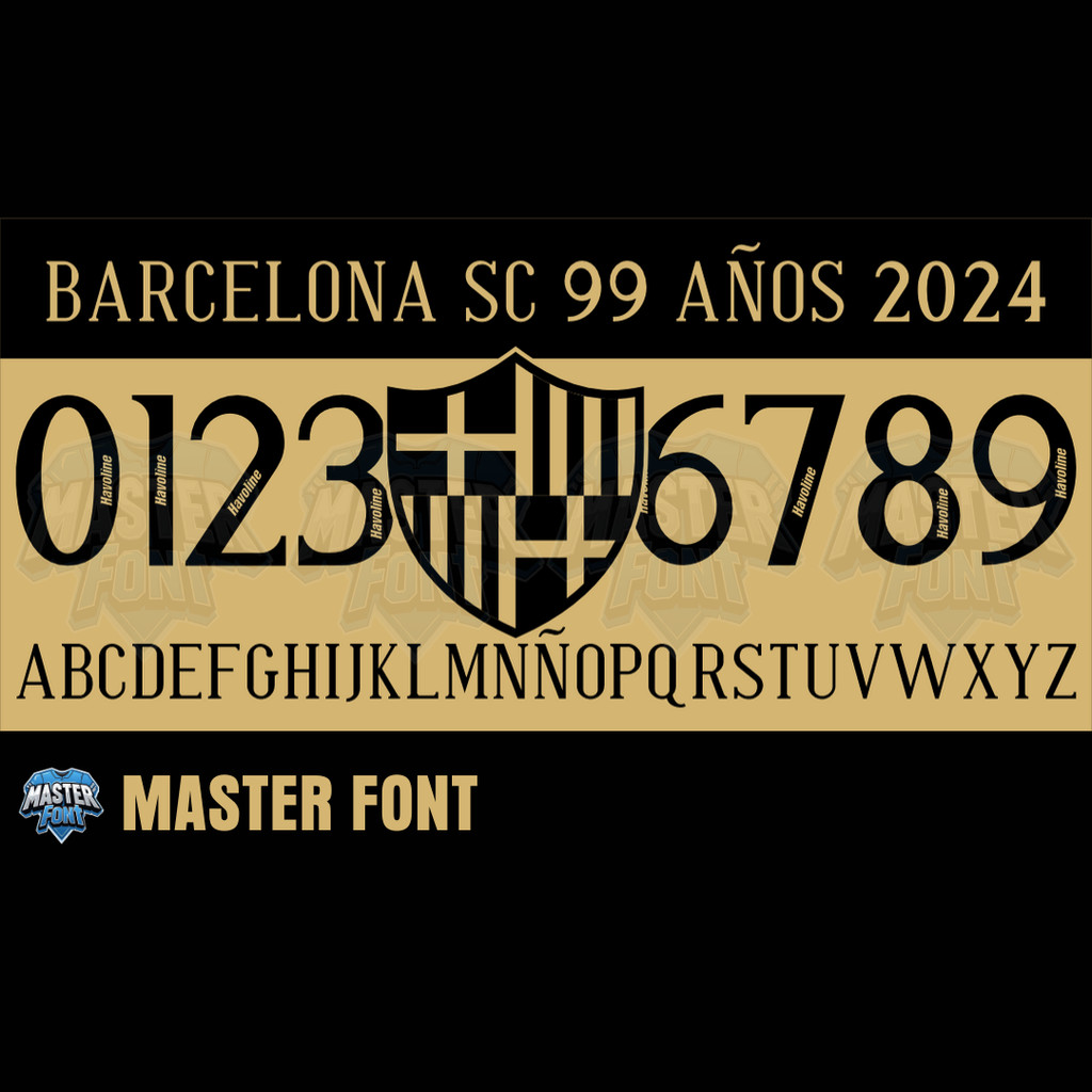 Nameset Jersey - Barcelona SC 99 Anniversary 2024
