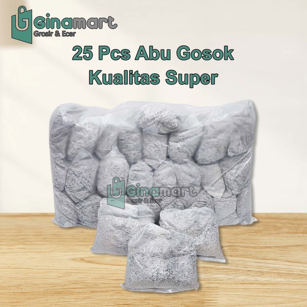 25 Pcs Abu Gosok Asli Dari Sekam Padi Premium Pembersih Perabotan Dapur Dan Untuk Media Pembuatan Te