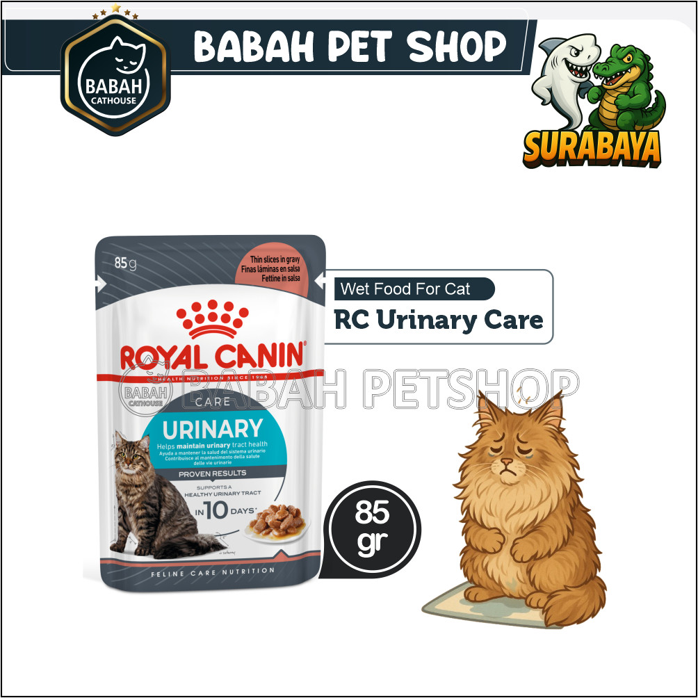 85gr ROYAL CANIN URINARY CARE POUCH cat wet food rc urinari so sachet adult makanan kucing basah sak