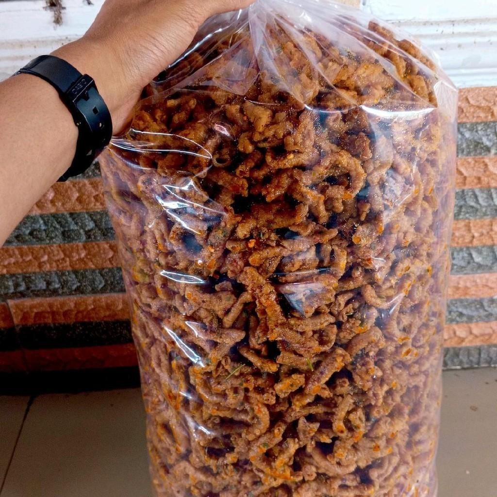 

COD Usus Ayam Crispy Original Dan Pedas Wangi Daun Jeruk by May Store Real