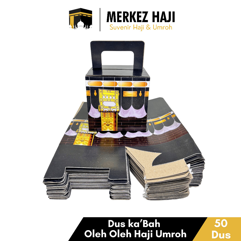 

Dus Kardus Kotak Box Kabah Kemasan Wadah Tempat Packing Paket Oleh Oleh Haji dan Umroh Grosir 50 Pcs