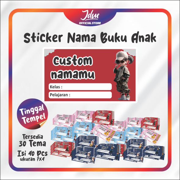 

Cetak Kilat - Stiker Label Buku Pelajaran Stiker Nama Buku / Stiker Custom Nama Buku Pelajaran Sekolah Anak