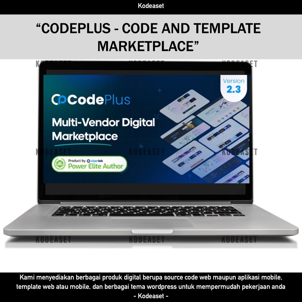 SOURCE CODE APLIKASI WEB CODEPLUS - CODE AND TEMPLATE MARKETPLACE D135 KODEASET