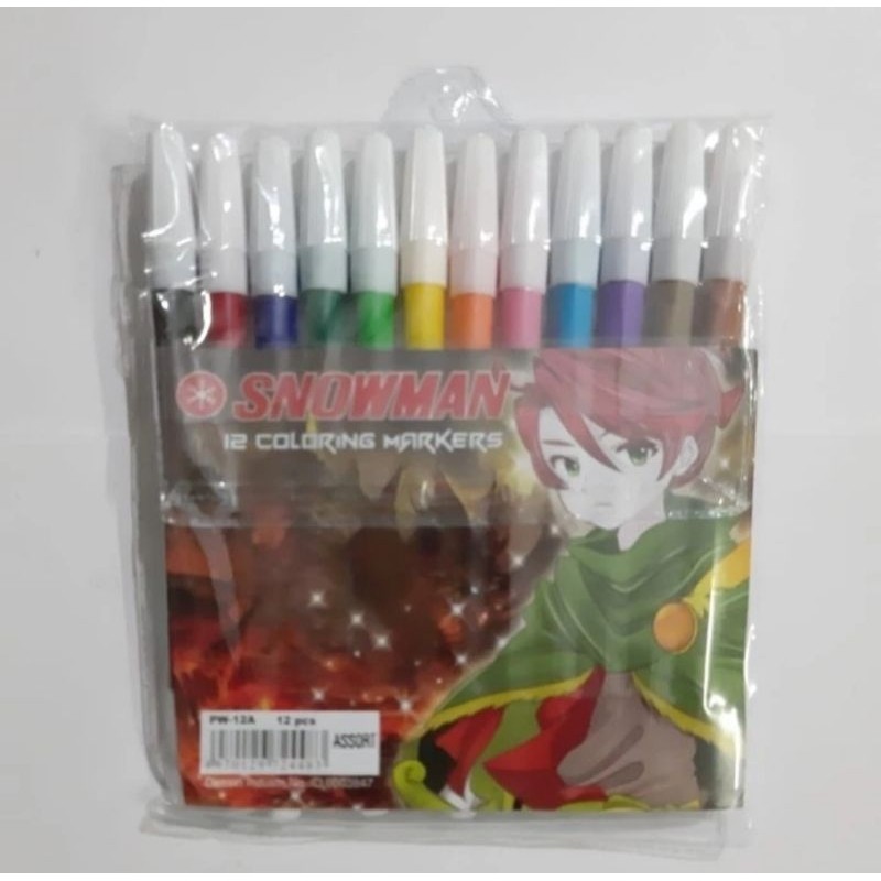 

Spidol Snowman 12warna