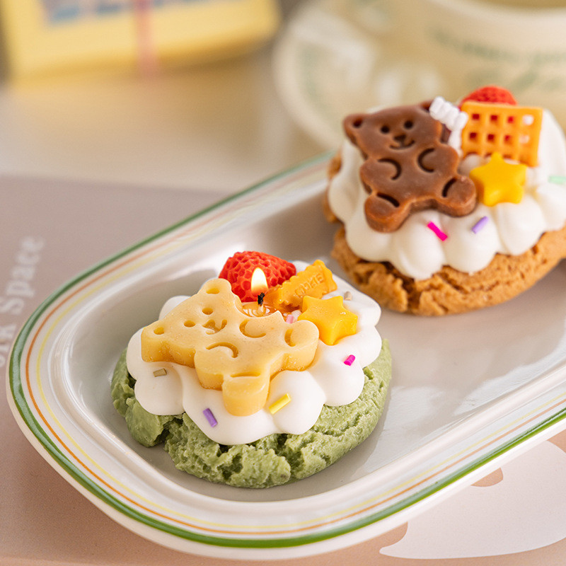 

Emulational Cookies Candle Silicone Mold Fondant Baking Mould Candy Cake Biscuit Making Tools Kitchen Supplies Candle Moulds