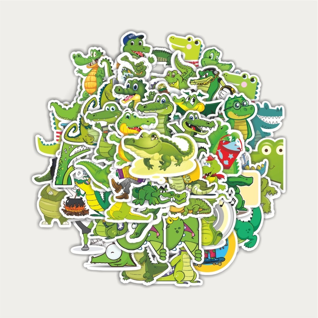 

Sticker Pack Stiker Hewan Crocodile/Buaya | Sticker TUMBLR | Stiker LAPTOP KOPER HELM