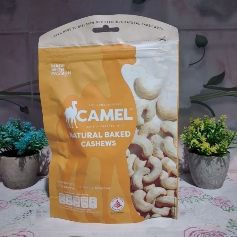 

camel natural baked cashews 135 gr ukuran besar