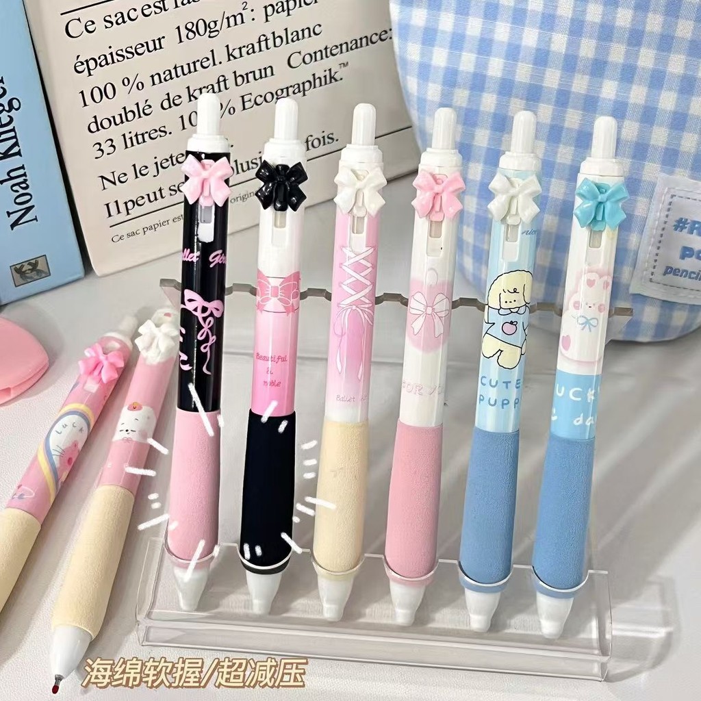 

pulpen gel aesthetic pena pen 1 pack korea pulpen 0.5mm retractable gel pens korea lucu stationery for school alat tulis