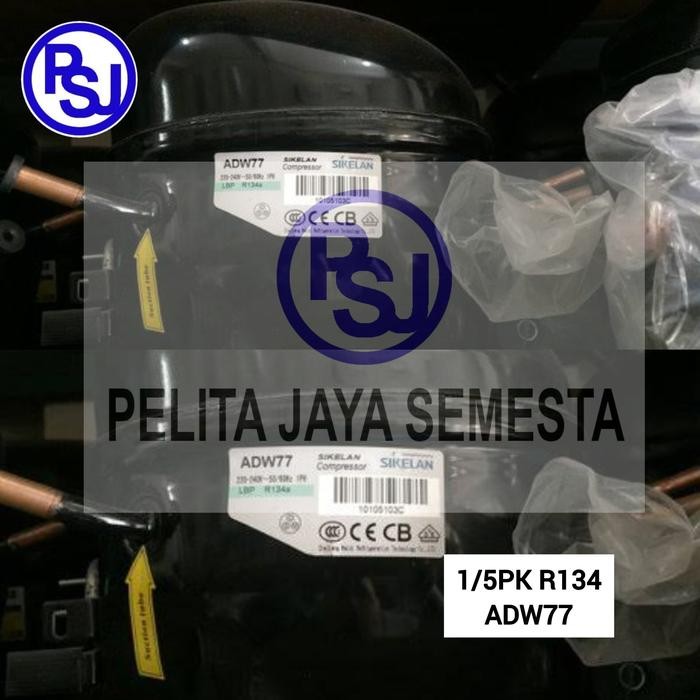 Kompresor Sikelan ADW77 / Compressor Sikelan ADW77 / 1/5PK / R134