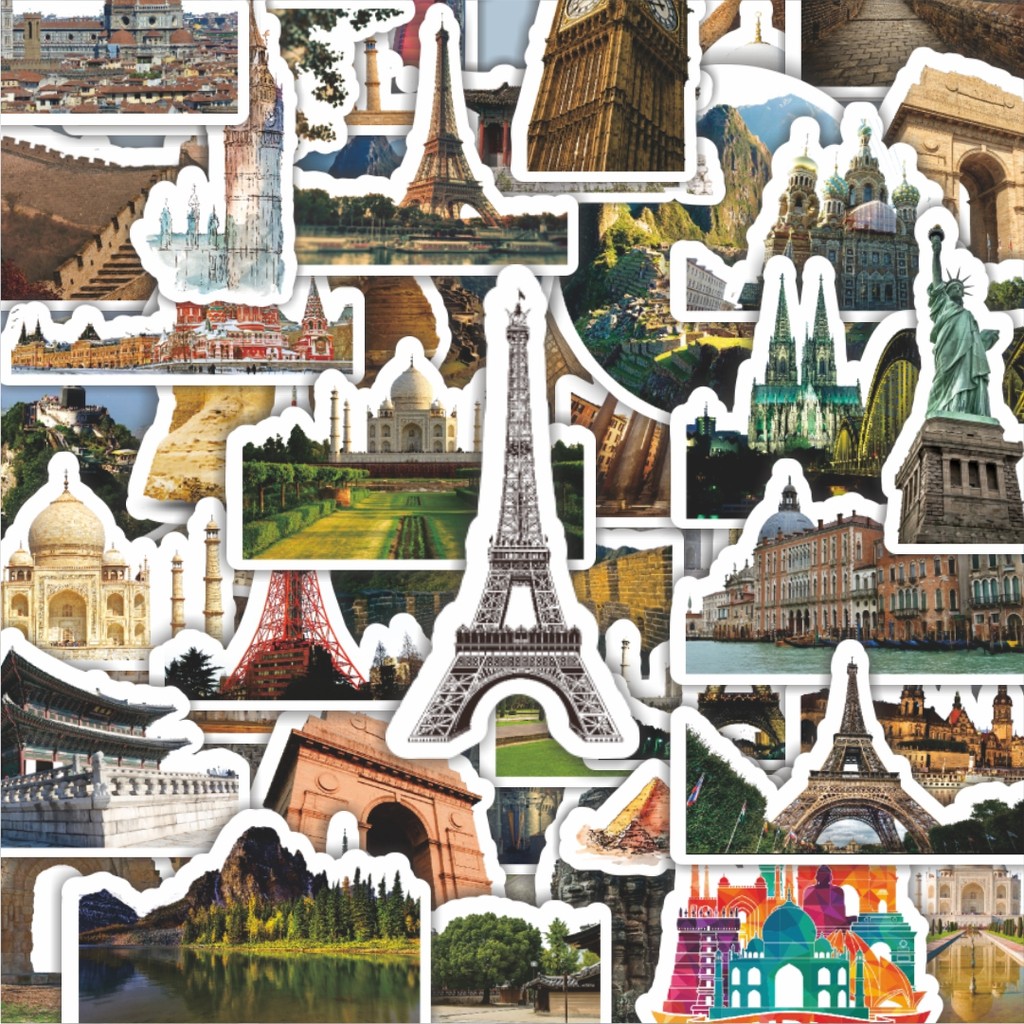 

100PCS Lucu Stiker World Famous Stiker Aesthetic Stiker Anti Air Stikers Berperekat Waterproof sticker decal buat Motor Helm Buku Journal Koper Casing HP Laptop Botol Minum Hadiah anak