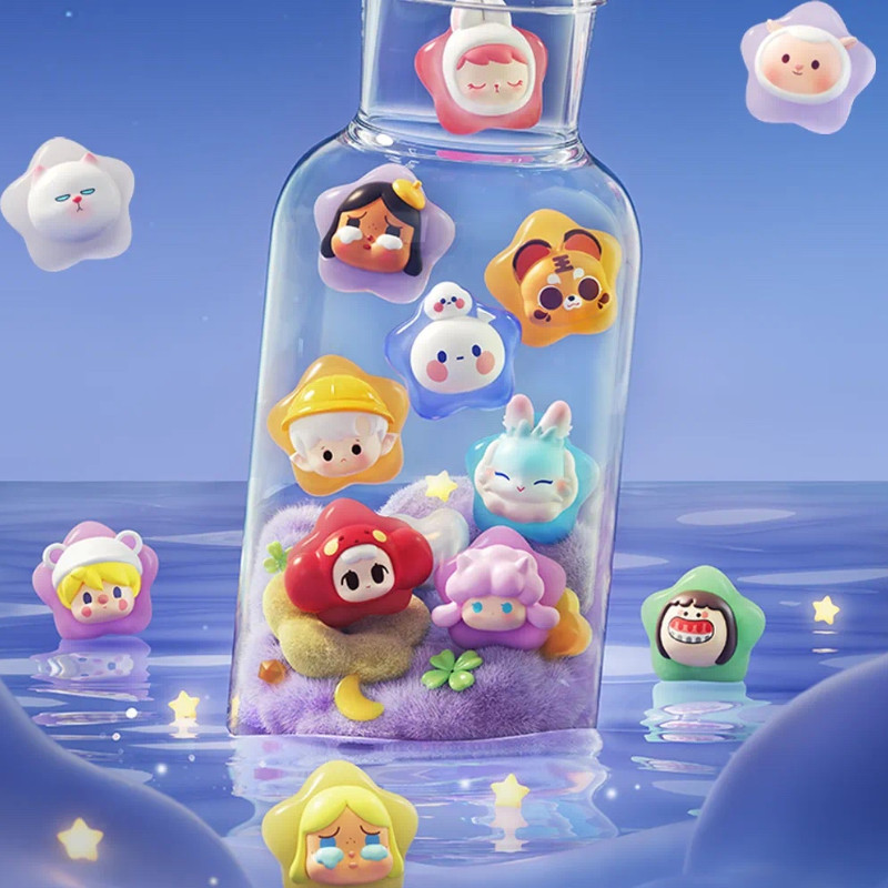 Pop Bean Lucky Star Series  al Cute Anime Figure Doll Kawaii Desktop Ornaments Collect Model Mystery