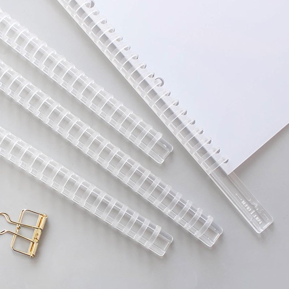 

Accessory Paper Collection Clips Binding Spines Binder Circle Ring Plastic Comb Bindings Loose Leaf Book Binder Rings