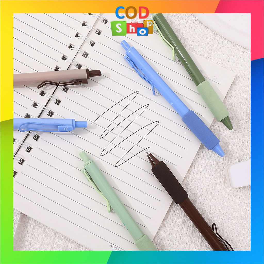 

COD - 6647 Alat Tulis Pulpen Gel Pen With Finger Protection / Black Ink Gel Pen / Pulpen Gel Lucu / Stationery Office Supplies