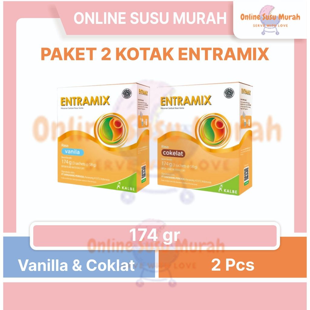 

New ENTRAMIX VANILA COKLAT PAKET 2 KOTAK 174GR SUSU DEWASA 174 GR SSKDPremium