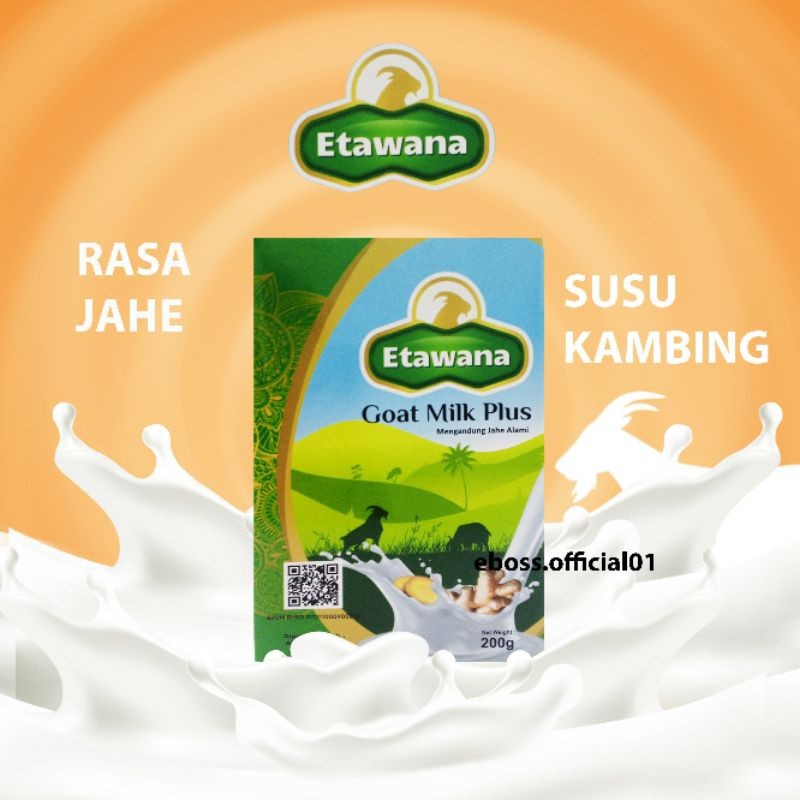 

ETAWANA 200 gr Goat Milk Plus Susu Kambing Etawa Rasa Jahe Harga 1 box