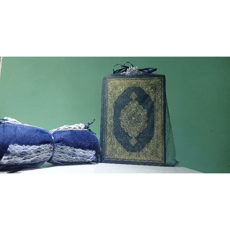

_^^ SPECIAL ^^_ (isi 50 pcs) Sarung tile souvenir Al QUR'AN A5 size LXP 18x28cm Gd4