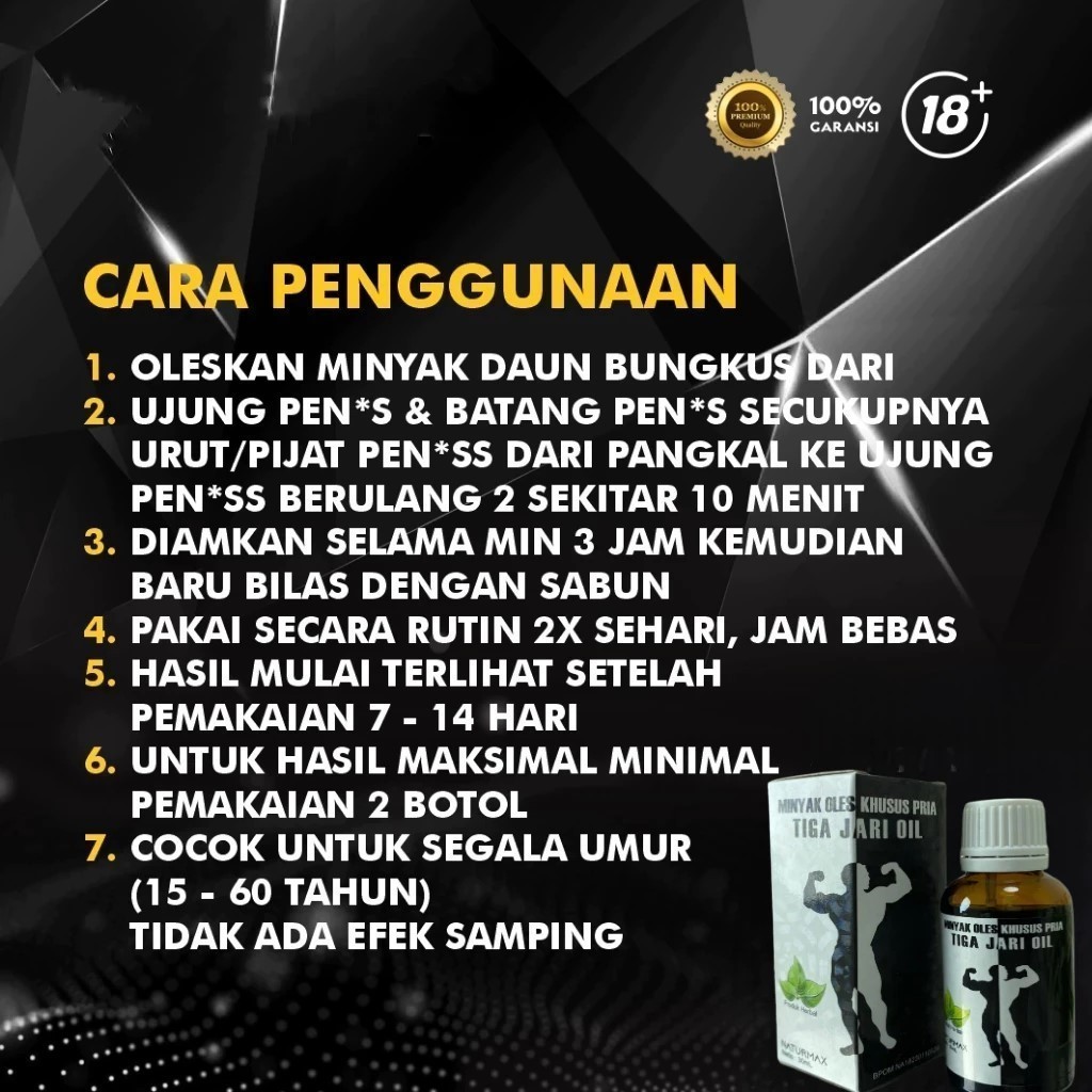 Tamochi Herbal -  Minyak WAMENA bpom daun tiga jari ORIGINAL Pembesarpenis ampuh BPOM PembesarMR p O