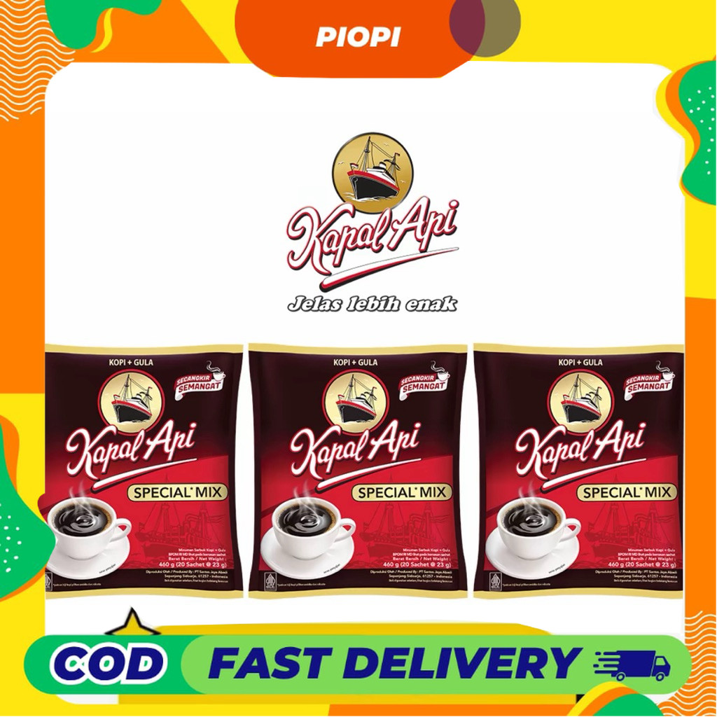 

PIOPI COD KOPI KAPAL API SPESIAL MIX 1 RENCENG ISI 10 PCS