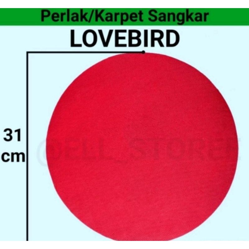 karpet sangkar burung love bird