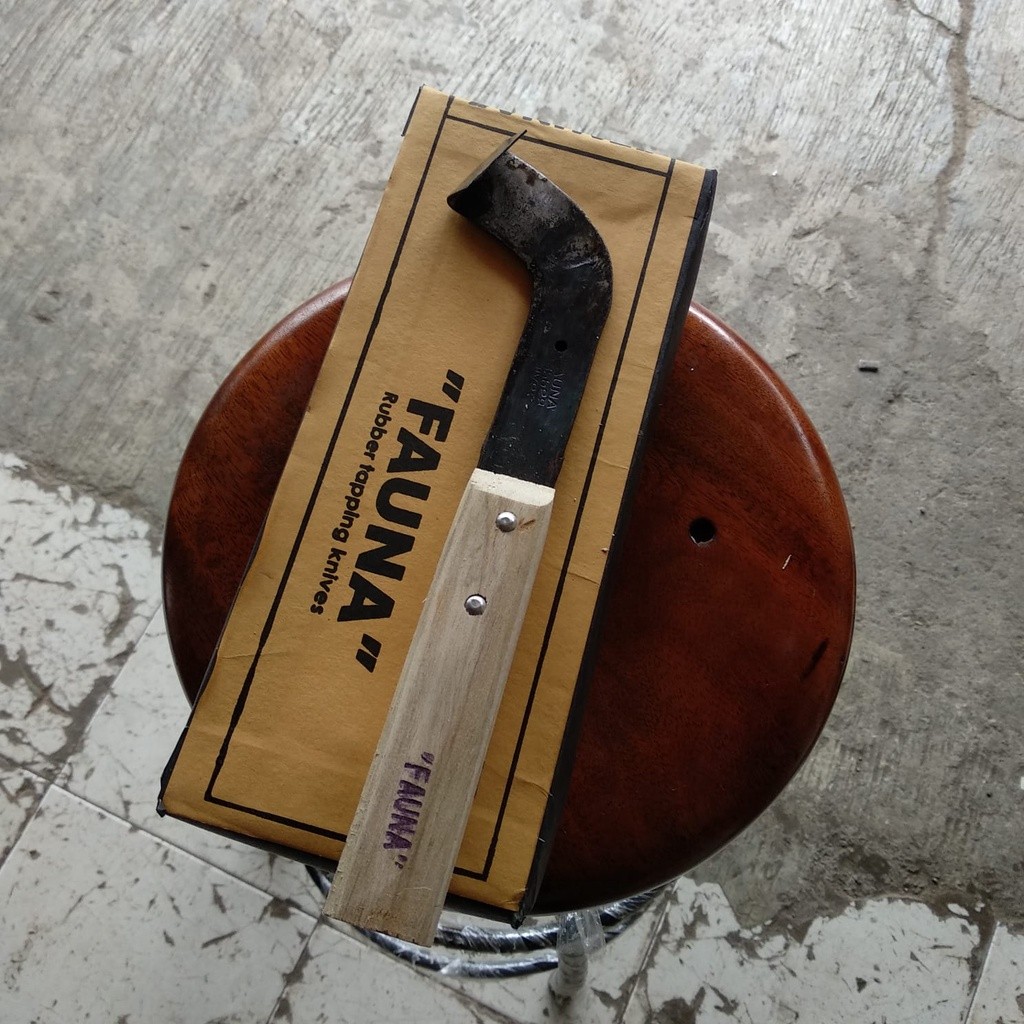 MAL 246 Terbaru Pisau Sadap Karet FAUNA Asli Cibatu