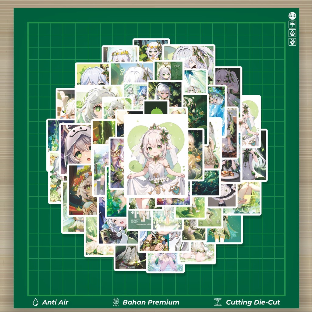 

HOT 50 PCS STIKER Stiker Anime Nahida Stiker Fashion Cars Decal Dingin Kartu Album Custom Vinyl Anti Air- Sticker Aesthetic Buku Journal Koper Casing HP Tablet Laptop Helm Motor Botol Minum