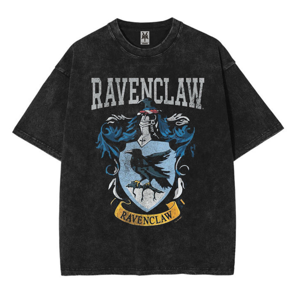 Kaos oversize ravenclaw washed washing vintage tee