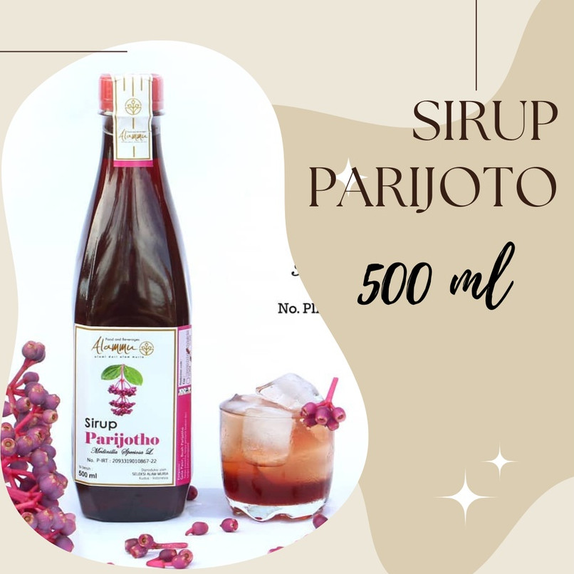 

Sirup Parijoto Untuk Promil 500 ml + BUAH Parijoto ASLI MURIA Alammu ORIGINAL