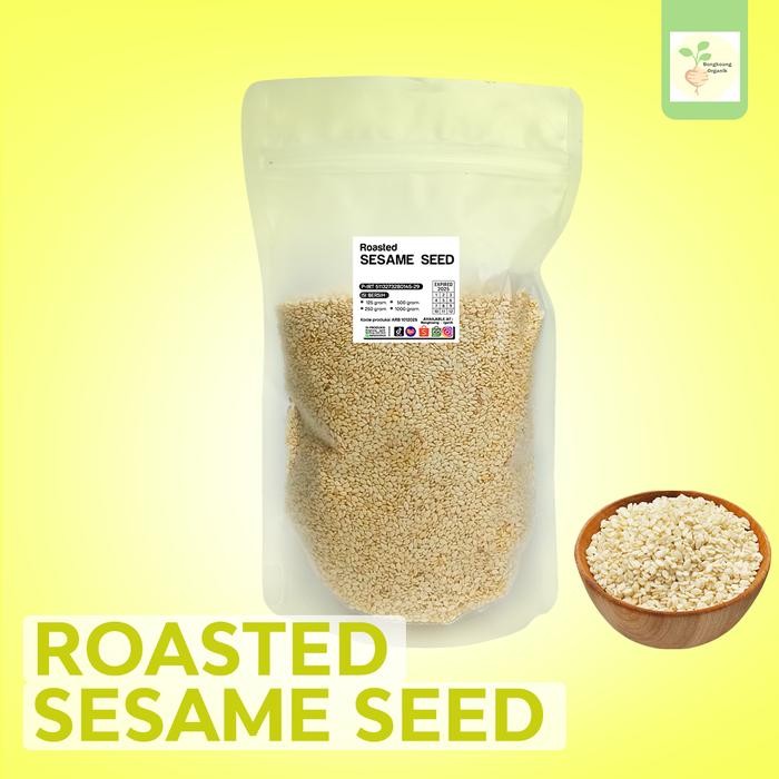 

Wijen Putih 1 Kg - Roasted Sesame Seed Food Cemilan Makanan Snack Kering - Raw