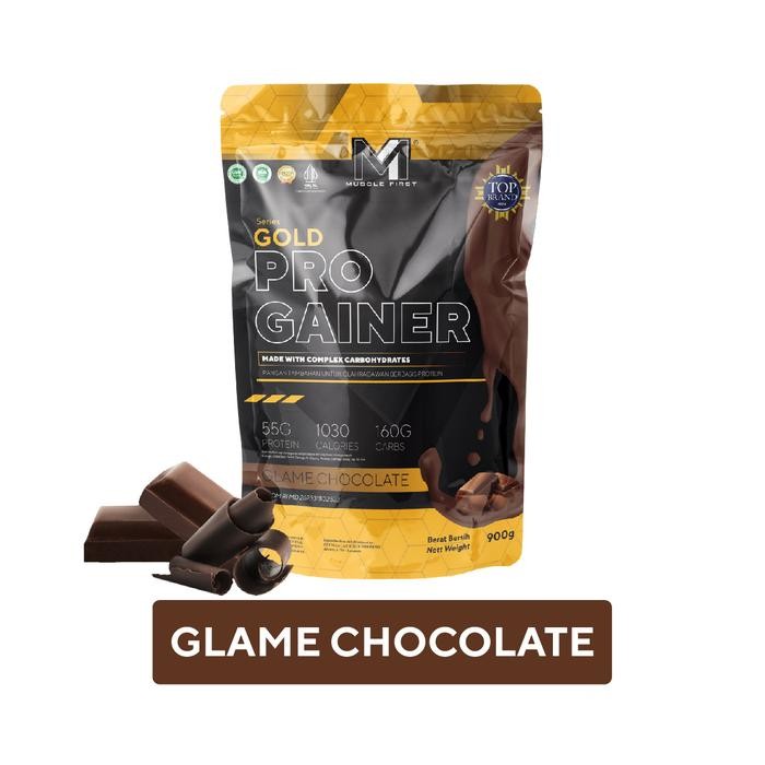 Hot Produk MUSCLE FIRST Pro Gainer 2lbs/900gr - Mass Gainer Penambah Berat Badan - Glame Chocolate, 