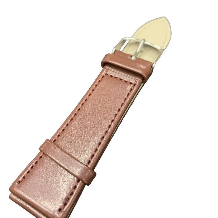 Strap Kulit Jam Tangan anti Alergi - Coklat Croco, 12