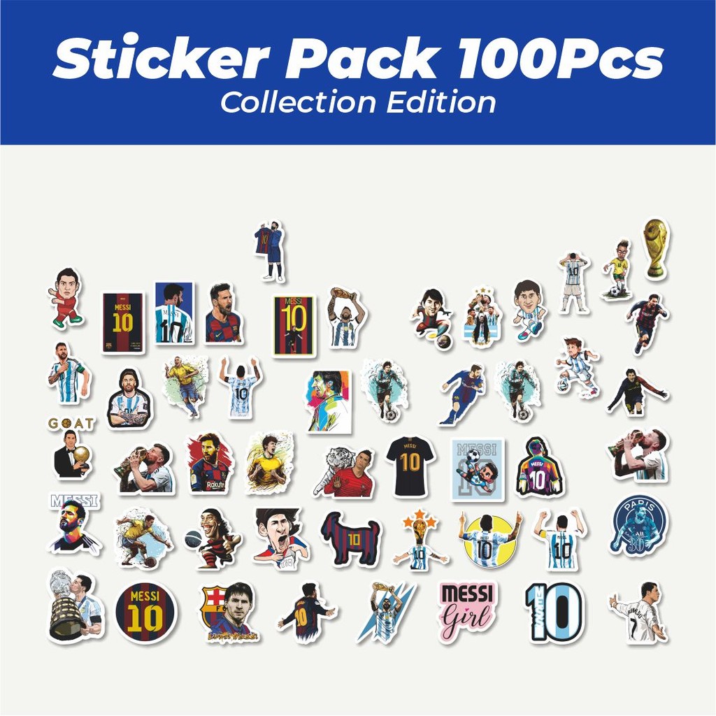 

Hot Stiker Superstar Sepakbola Lucu Anti Air Stikers Berperekat Waterproof Sticker Decal Buat Motor Helm Buku Journal Koper Casing HP Laptop Botol Minum