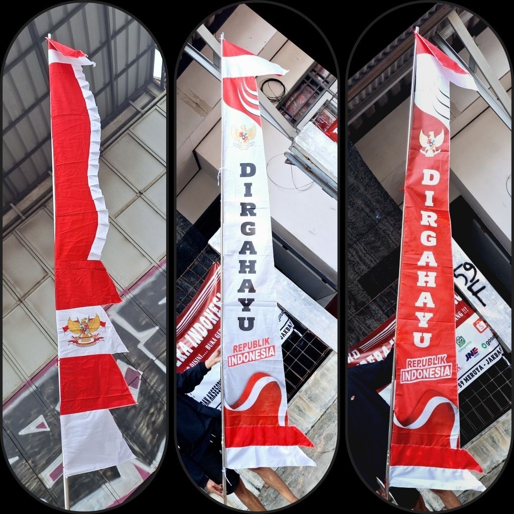 PROMO Umbul umbul 3 meter dan umbul umbul dirgahayu