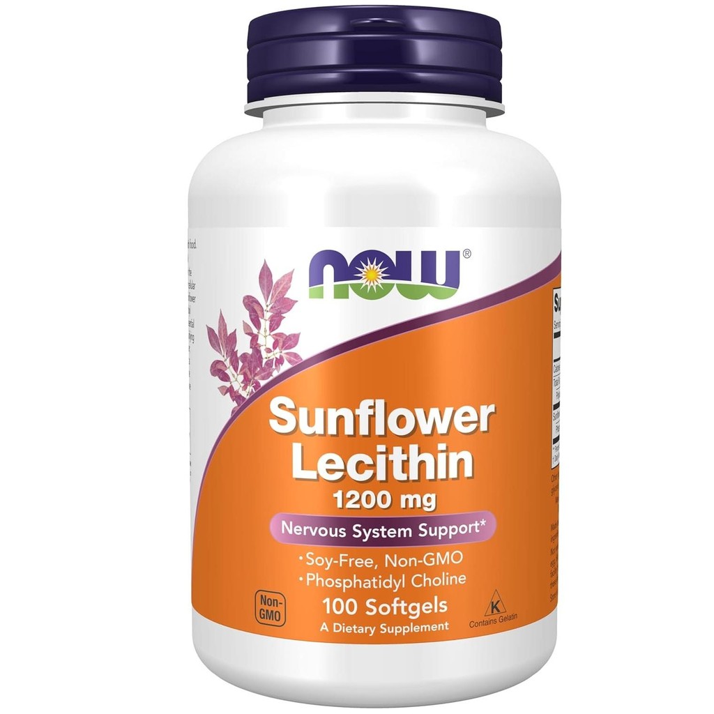 Now Foods Non GMO Lecithin 1200mg Softgel Capsule