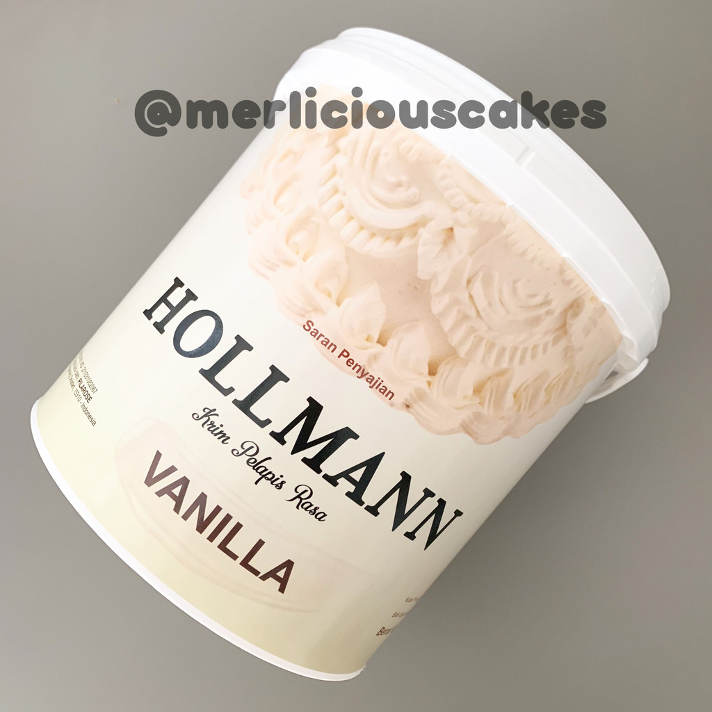 

Hollmann Buttercream Vanilla 1 Kg Butter Cream Siap Pakai Krim Kue Cake Frosting