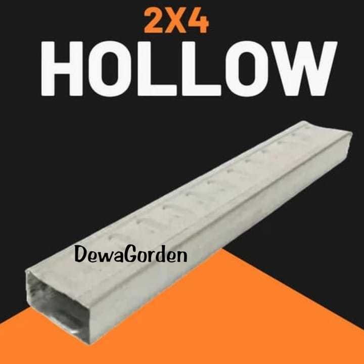 Hollow Holo Ukuran 2x4 0,3mm  Baja Ringan Untuk Pemasangan Gypsum GRC Plafon