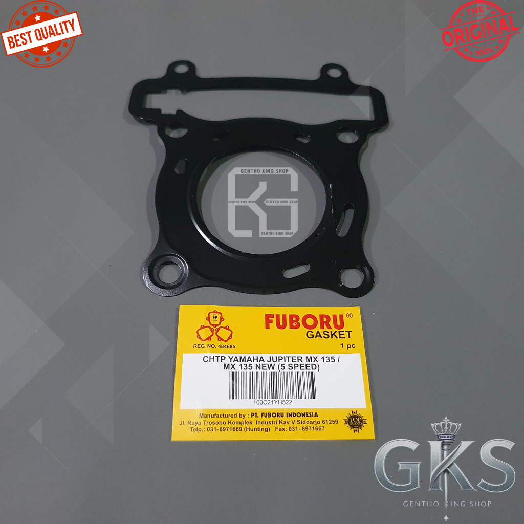PAKING HEAD JUPITER MX 135 / MX 135 NEW (5 SPEED) GASKET PERPAK KOP ATAS BESI FUBORU