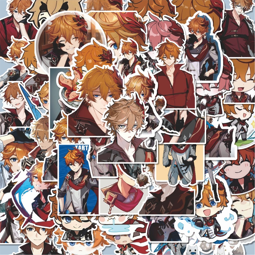 

100PCS Lucu Stiker Anime Genshin Impact Tartaglia Stiker Aesthetic Stiker Anti Air Stikers Berperekat Waterproof sticker decal buat Motor Helm Buku Journal Koper Casing HP Laptop Botol Minum Hadiah anak