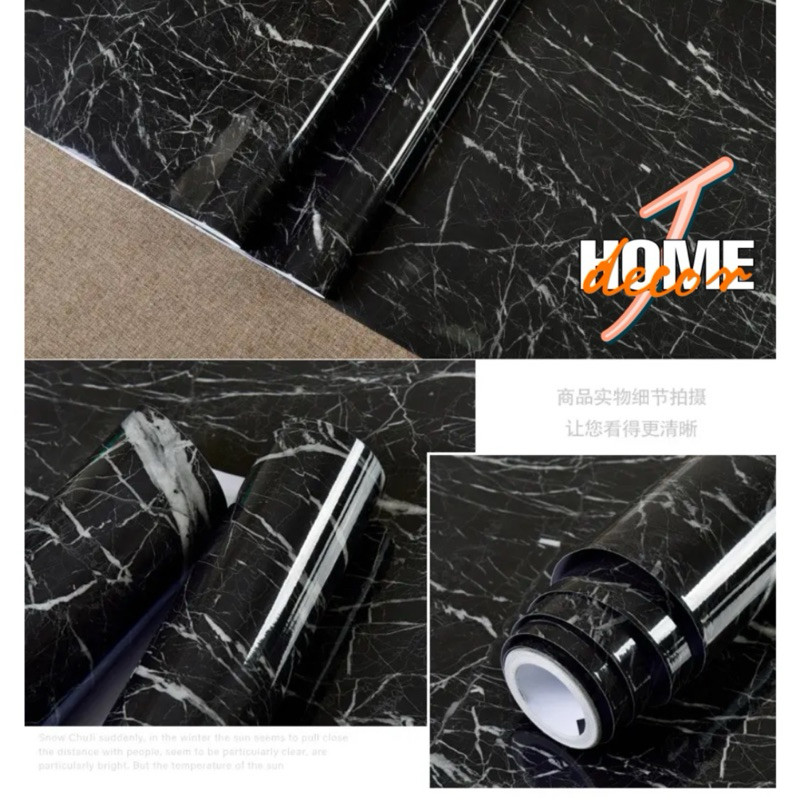 stiker marmer wallpaper dapur Anti minyak Stiker lantai Stiker Dapur  Wallpaper Marmer