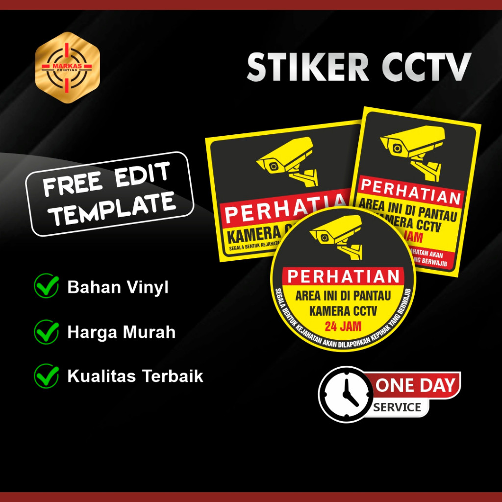 

Stiker CCTV 24 Jam | Stiker Sign CCTV 24 Jam