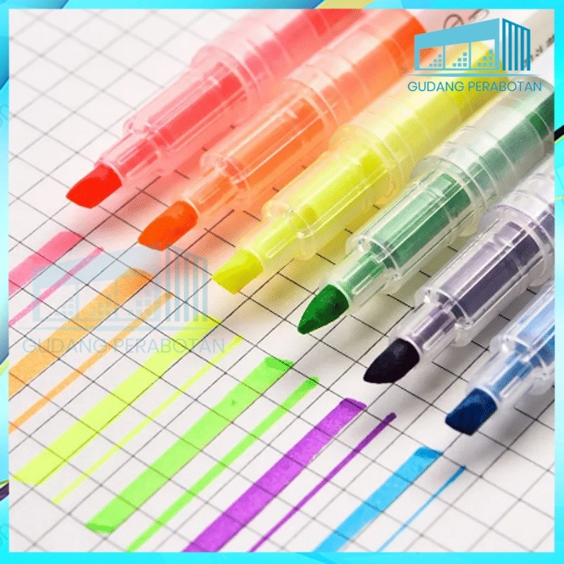 

GP GROSIR HIGHLIGHTERS STABILO WARNA SET 6 2 SISI 2IN STABILO PANJANG WARNA WARNI PENSIL PENA PASTEL MEWARNAI ANAK SEKOLAH ART COLOURING