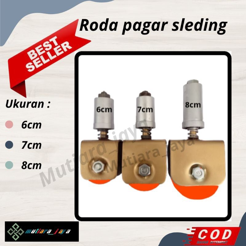 Roda pagar sleding, Roda pagar super , Roda pagar sleding besi cor