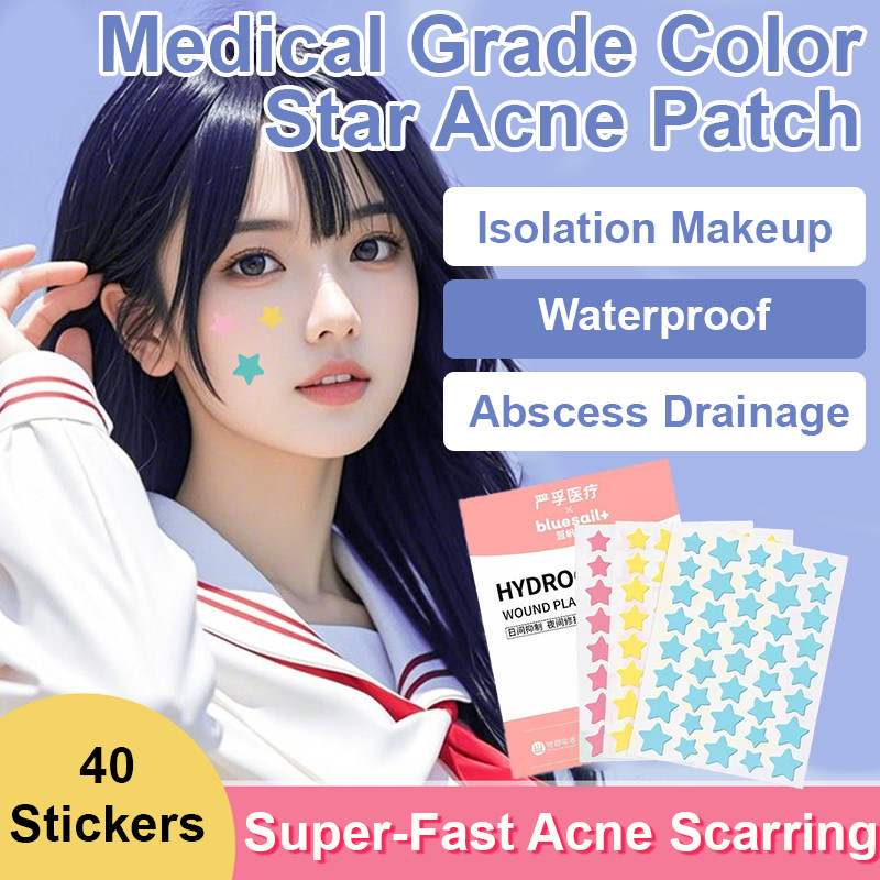 ⚡COD+Gratis ongkir⚡Medical Star Acne Patch/Face Band-Aid/Siang dan Malam Perbaikan Isolasi Jerawat C